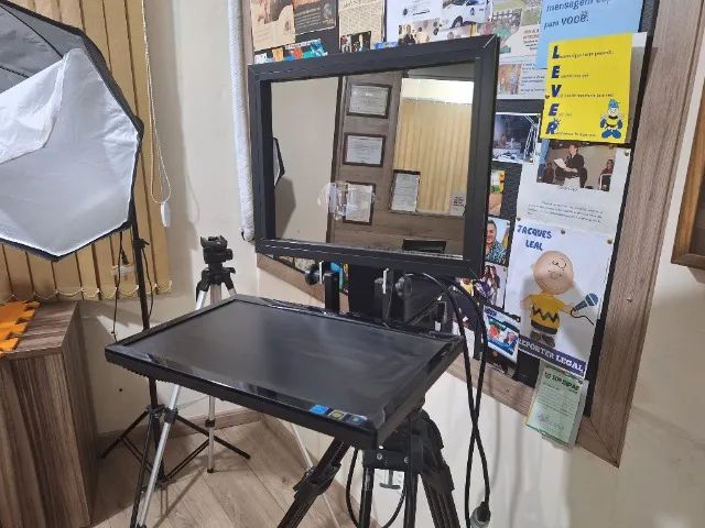 Teleprompter com tripé profissional  - Foto 2