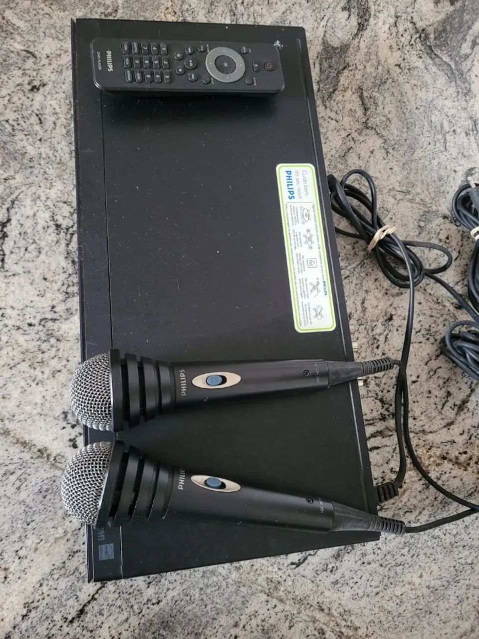 Dvd Philips com karaokê dois microfone  - Foto 6