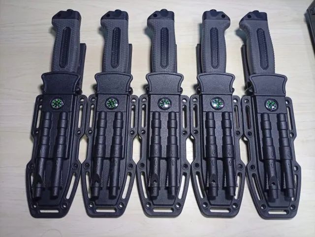 KIT FACA + PEDERNEIRA + BÚSSOLA + AMOLADOR + CASE  - Foto 3