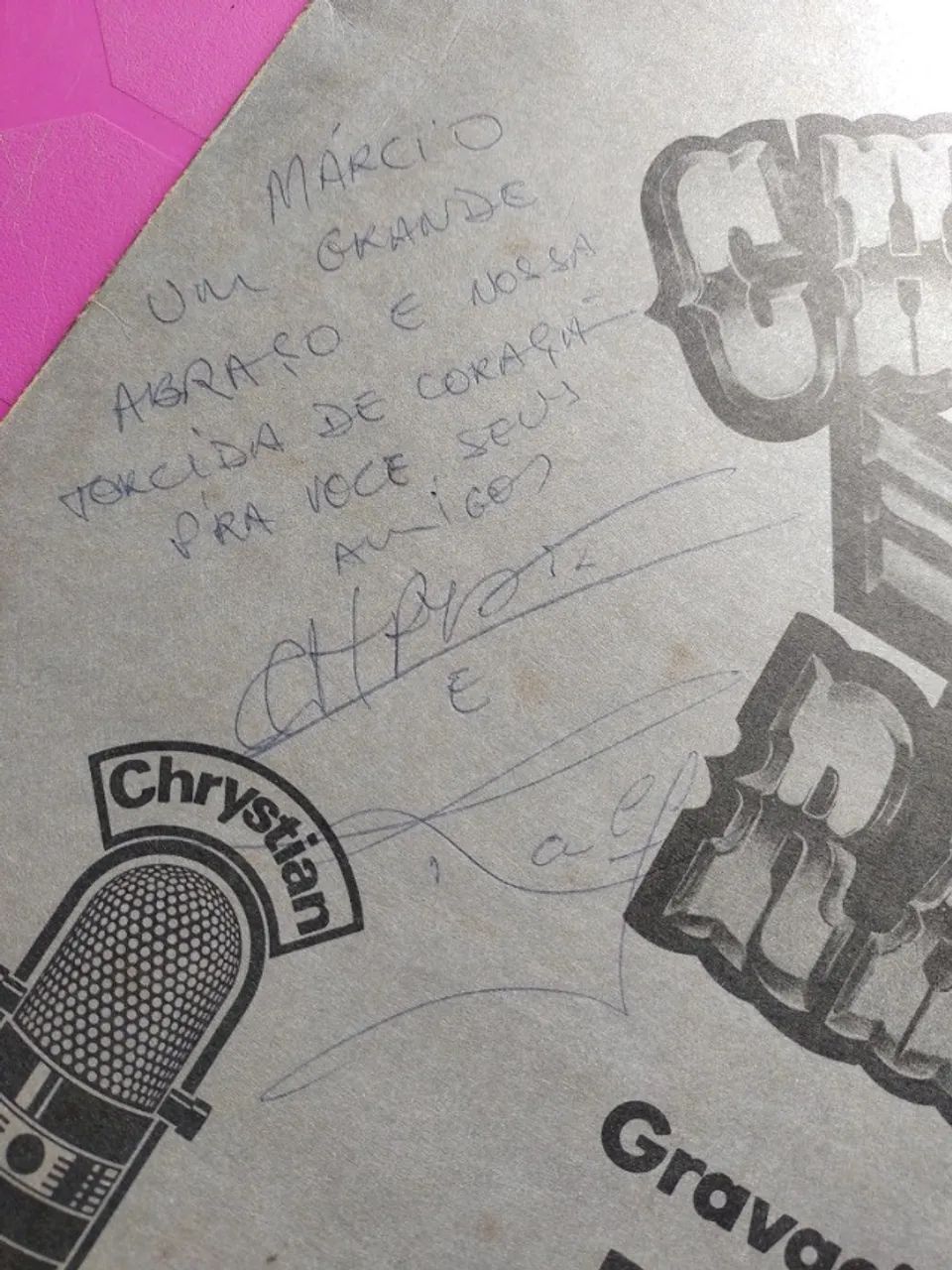 Chrystian e Ralf Lp Vinil Promo Programa de Rádio Autografado 1987 - Foto 2