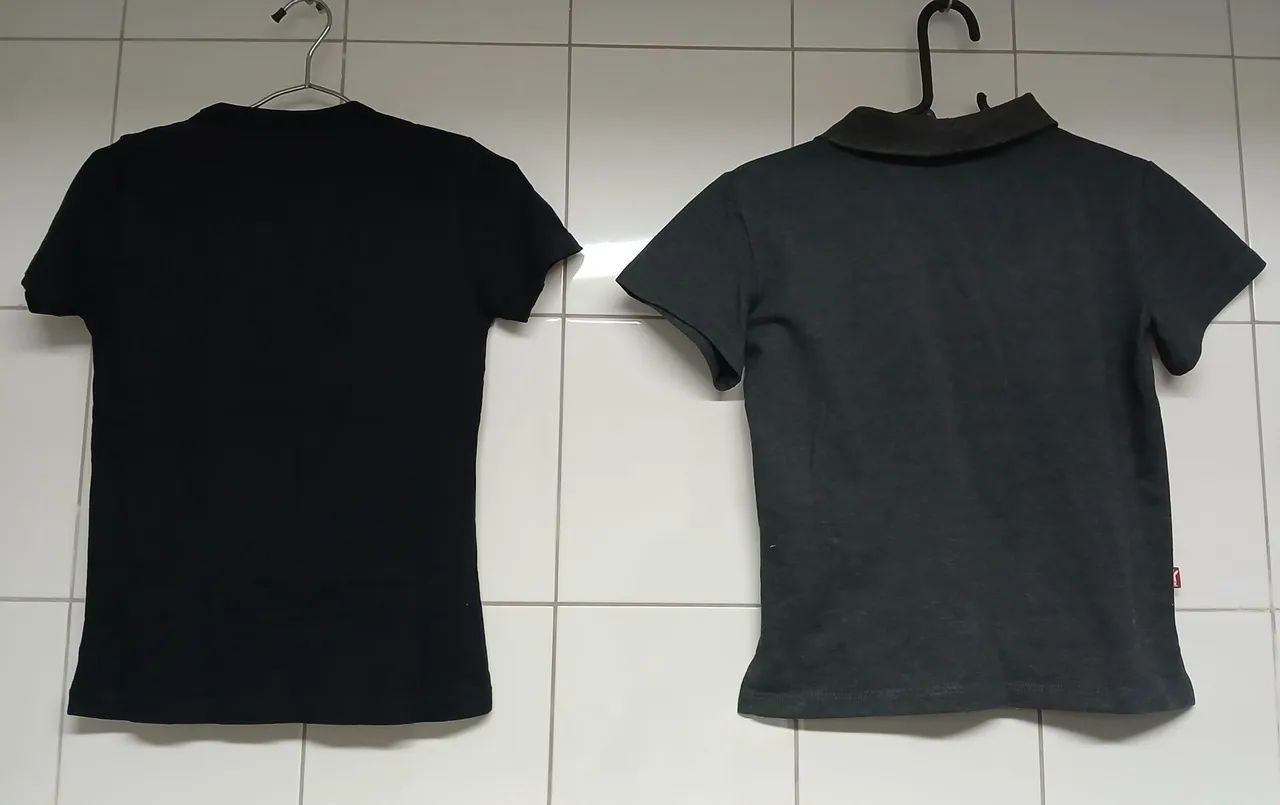 Kit Camisa Polo + Camiseta Hering Infantil Tam.8 e 10<br> - Foto 2
