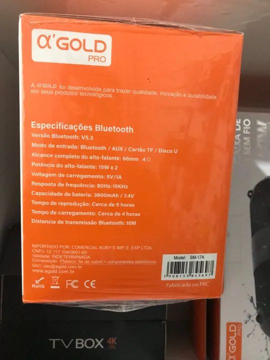 Caixa de Som BOMBOX GOLD 30w Original  - Foto 5