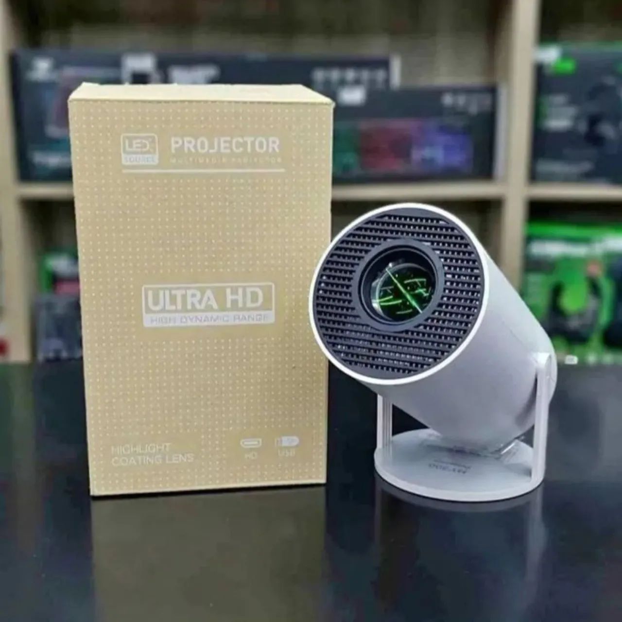 Projetor 4K FullHD 1080p com Wi-Fi, Bluetooth, HDMI, Netflix