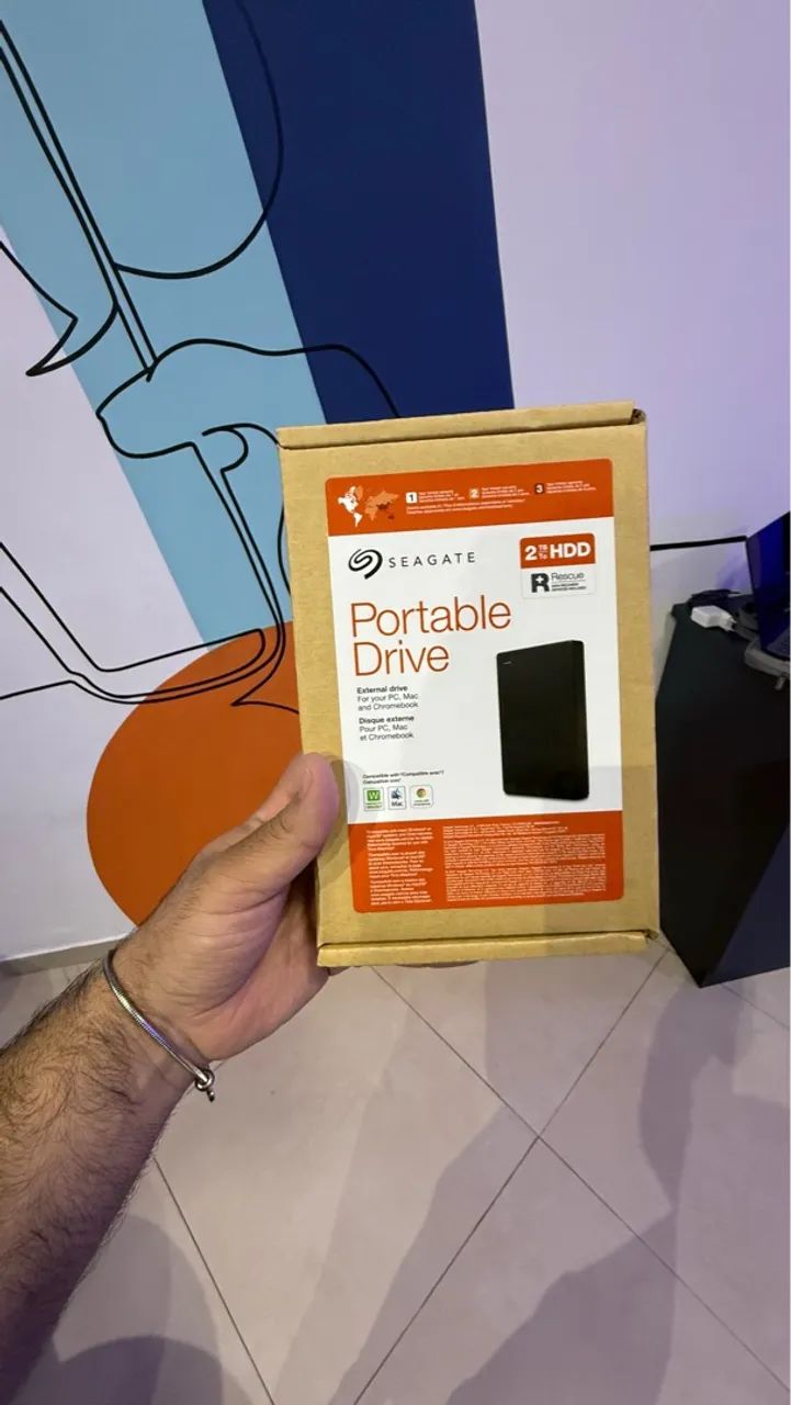 HD SEAGATE EXTERNO PORTABLE DRIVE 2TB 2.5 USB 3.0 PRETO