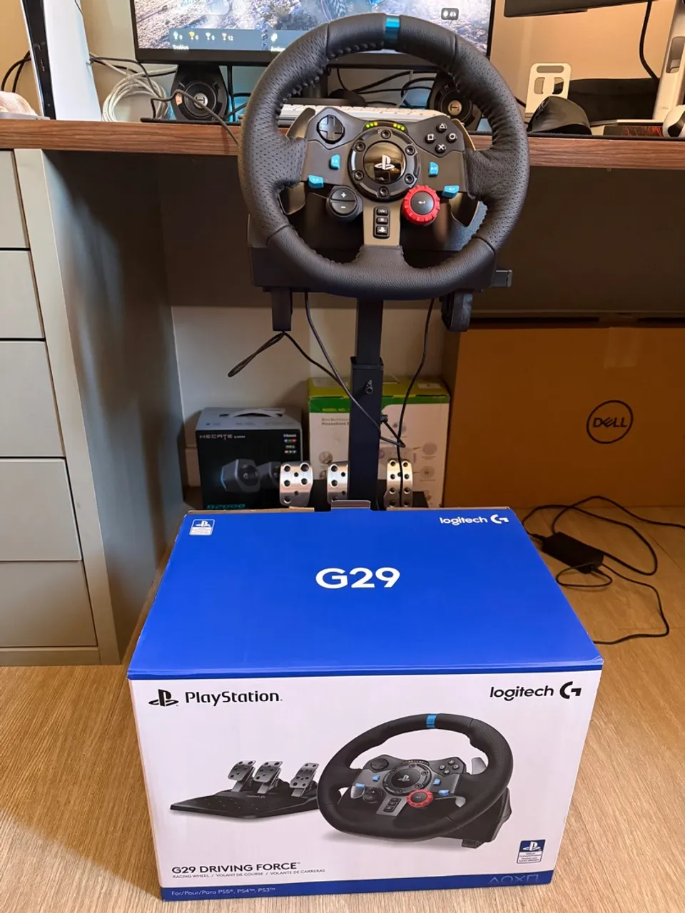 Volante Logitech G29 seminovo + suporte J1