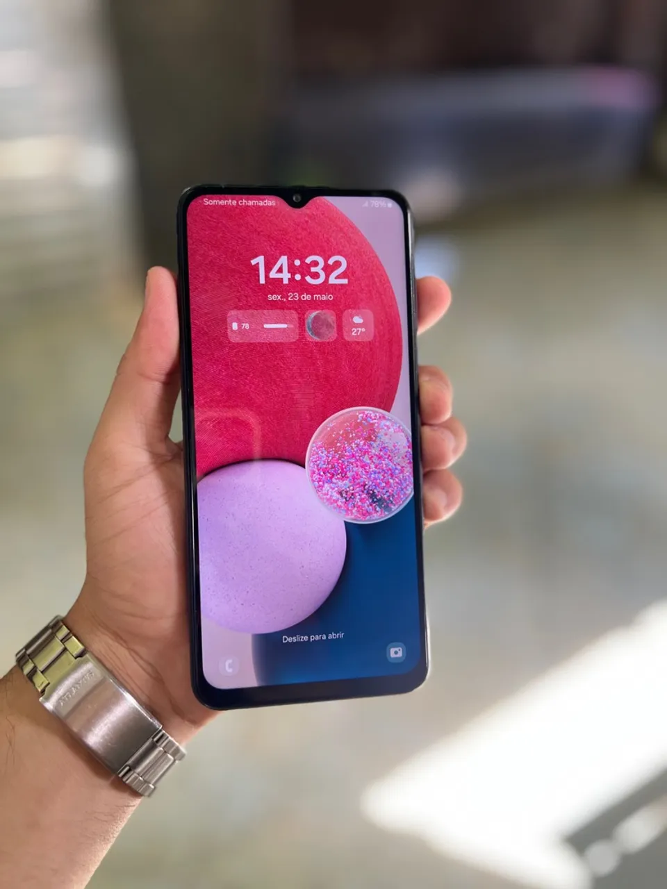 Samsung A13 5G 128Gb usado, funcionando perfeitamente, Face ID tudo.