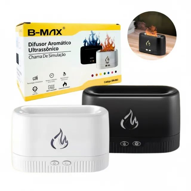 Umidificador de Ar Difusor de Aromas Ultrassônico Aromatizador - B-MAX - BM-063 Novo - Foto 2