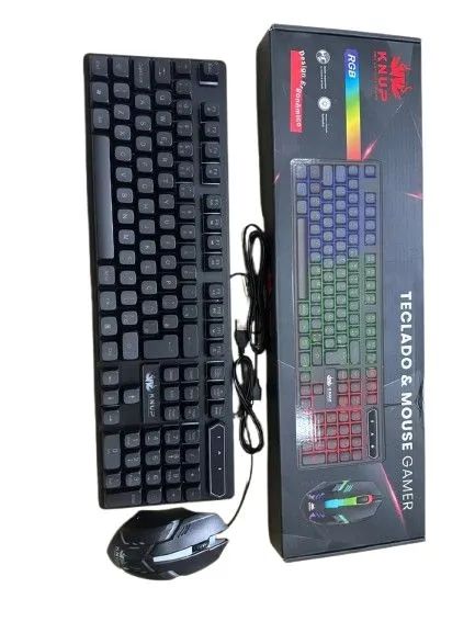 Kit gamer teclado e mouse Knup com fio