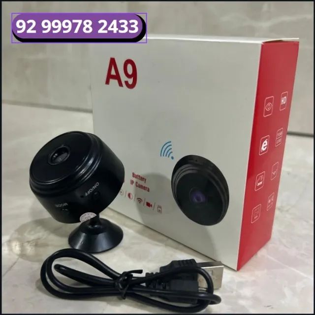  Mini camera de segurança wifi a9 