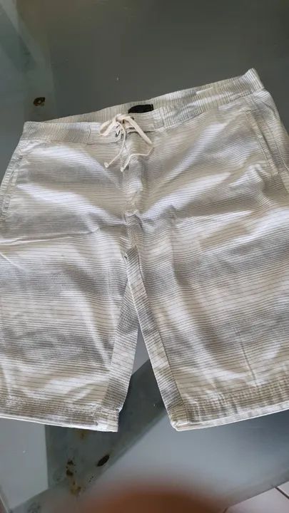 Bermuda Casual masculina, 100% Algodão, NOVA! - Foto 2