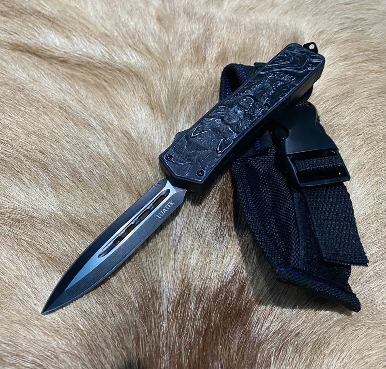 Canivete tático automático Wolf - Foto 4