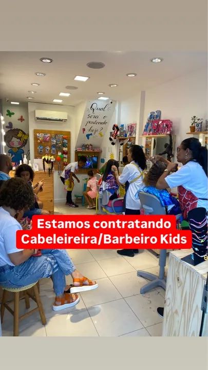 Vaga para Cabeleleira ou barbeiro INFANTIL
