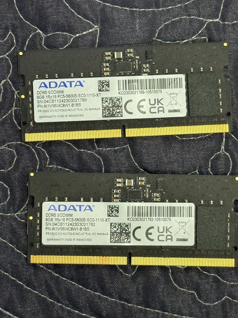 RAM MEMORY FOR NOTEBOOK 2x8GB 5,600MHZ SODIMM ADATA64319033579393120