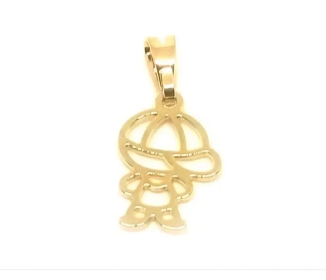 Pingente menino em ouro 18k