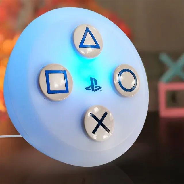 Luminária Botão PlayStation 5 