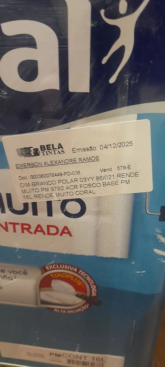 Tinta  branco  polar lata 16 litros  - Foto 3
