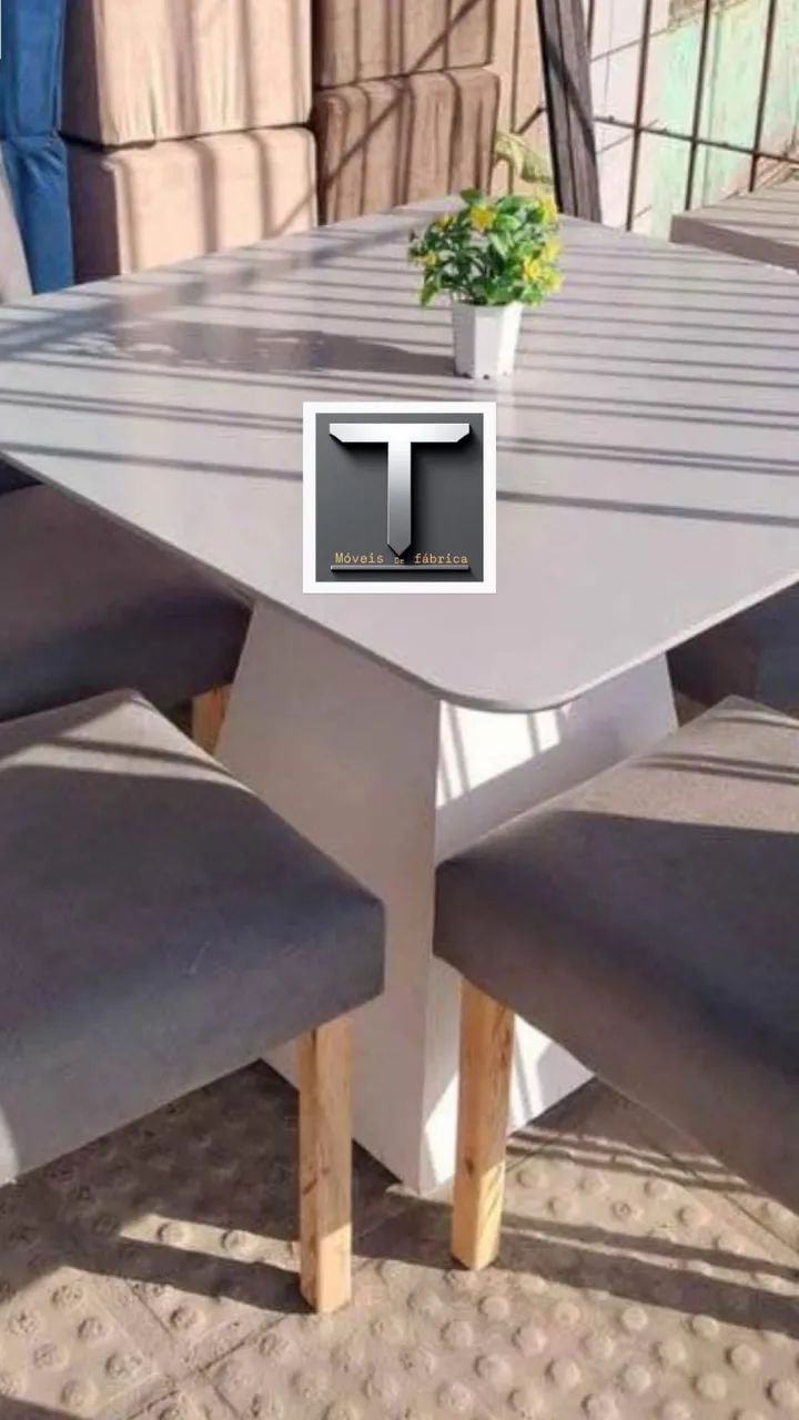 Mesa de jantar 4 cadeiras em promoção novas!! - Foto 5
