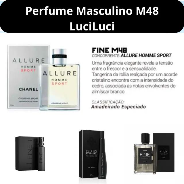 Perfume MAsculino M48 LuciLuci - 15 ml