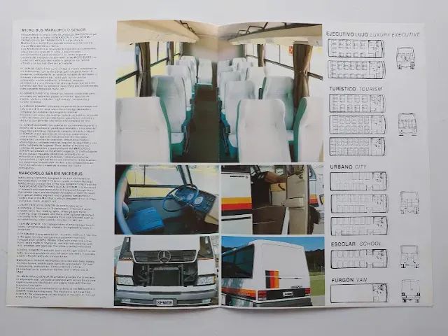 Catálogo Folder Pôster Marcopolo Senior Microônibus , Ônibus  - Foto 4