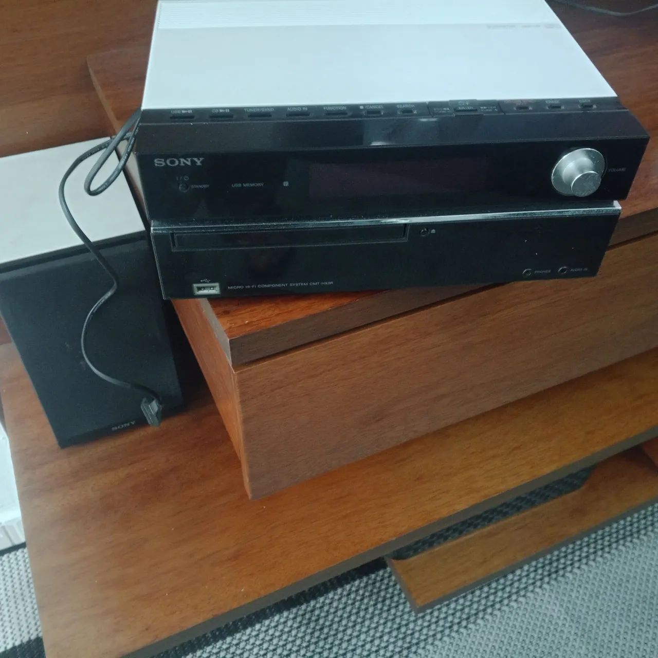 Microsystem Sony raridade antigo perfeito Funcionamento conservado com coleção de CDS 