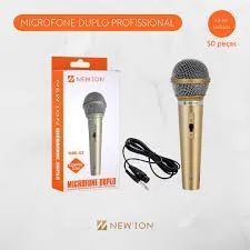 Microfone Com Fio Profissional Dinamico 2.5M 64297410328450120