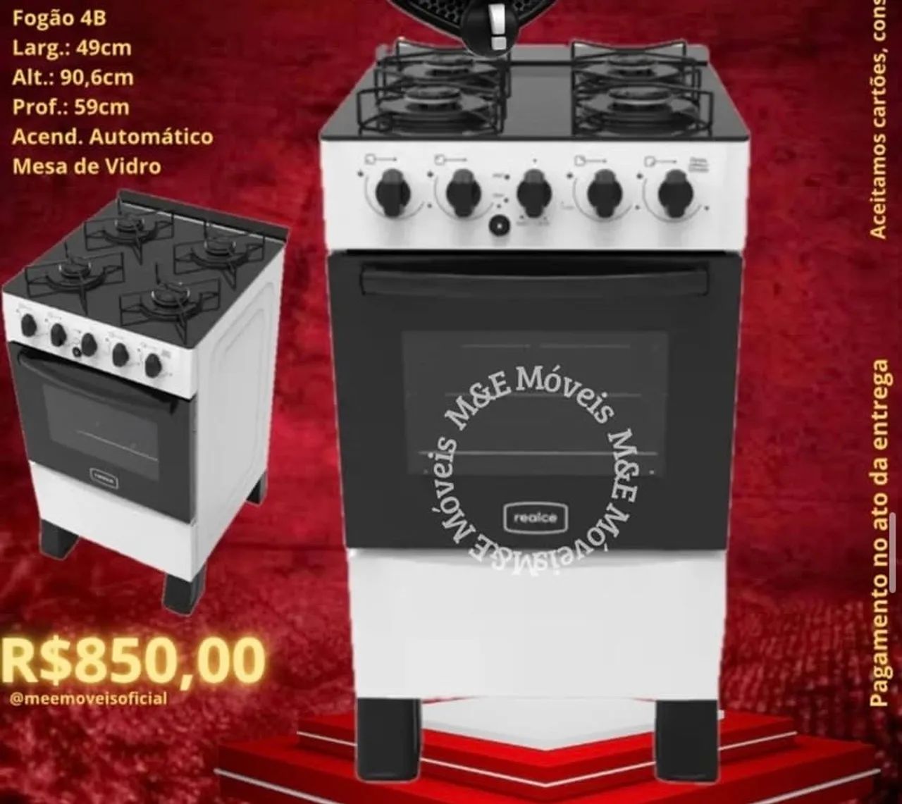 FOGÃO AUTOMÁTICO 4B - ENTREGA GRATUITA