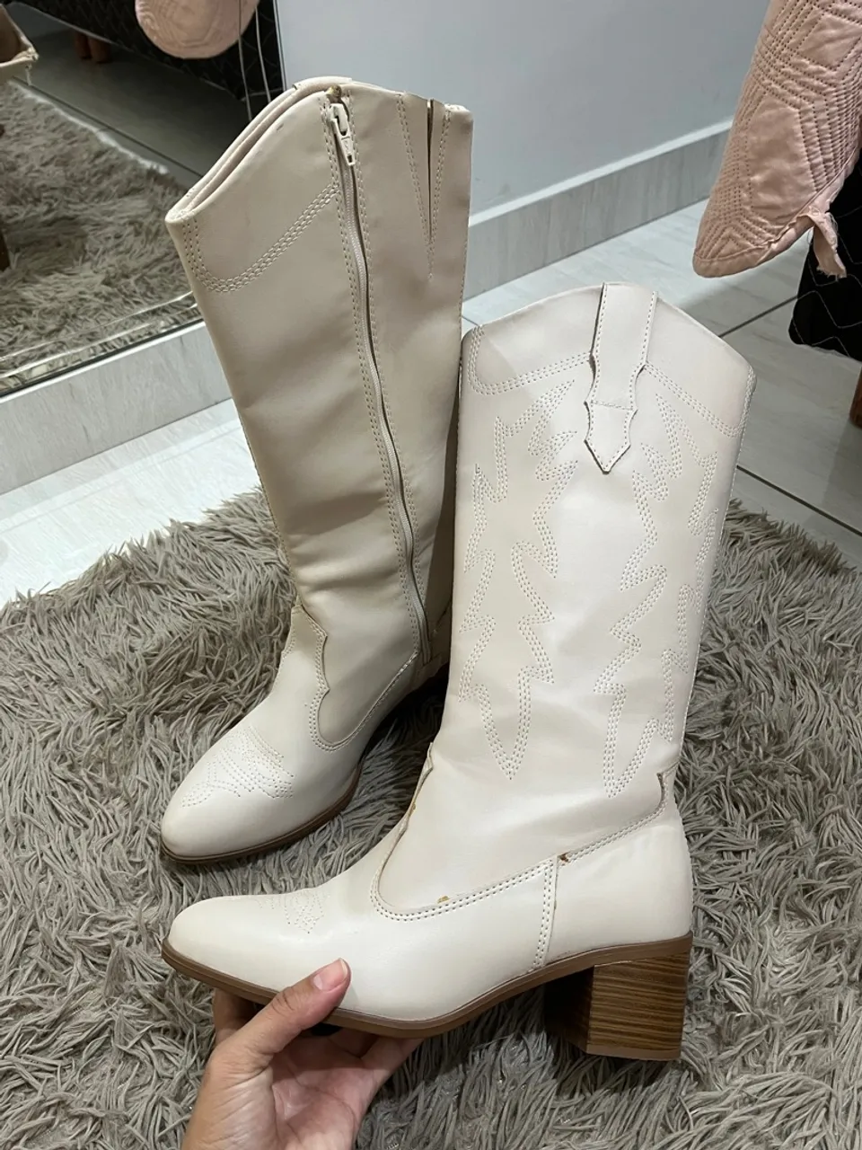 Bota country off white