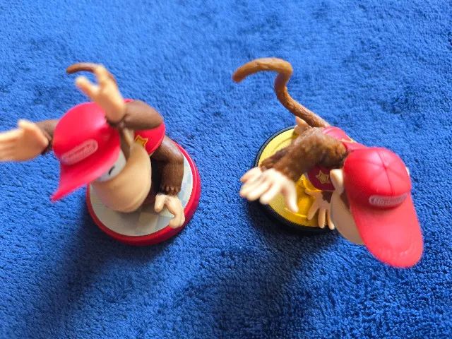 2 Modelos de Amiibo do Diddy Kong (Super Mario e Super Smash Bros) - Foto 3