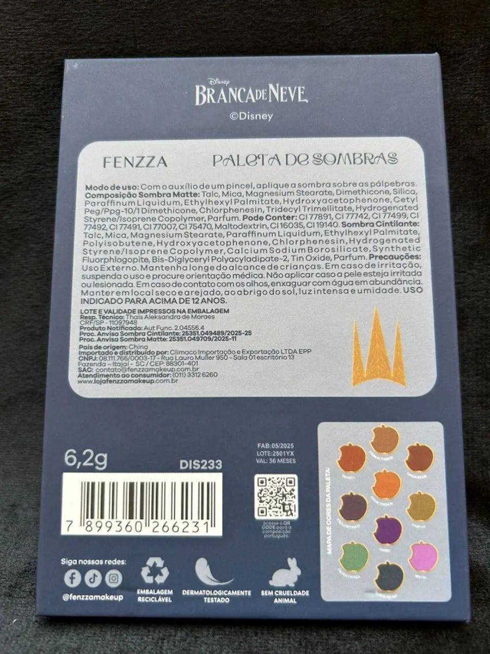 paleta de sombras rainha má - fenzza - Foto 2
