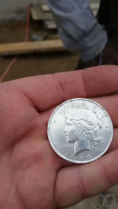 Moeda de Prata one  Dollar 1923 - Foto 2