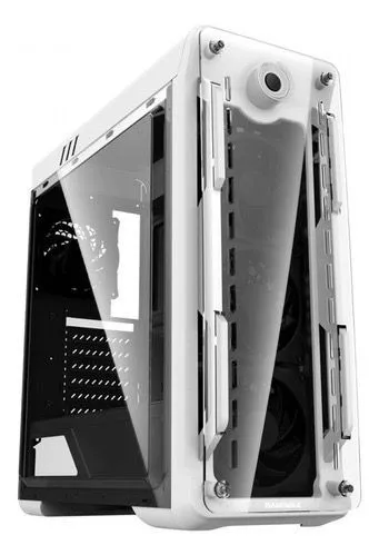 Gabinete Gamer GAMEMAX White Optical G510-wt-dbb ACOMPANHAM 3 FANS ARGB + CONTROLADORA - N
