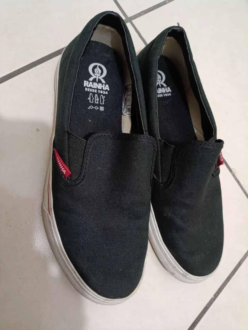 Tênis Rainha Slip On Preto - Foto 4