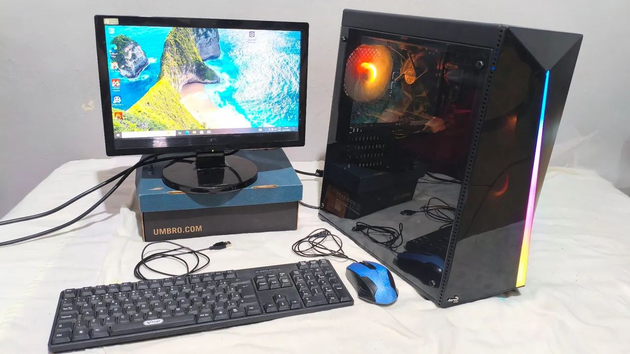 PC Gamer RGB Case with Intel i5, GTX Graphics Card64617709110657120