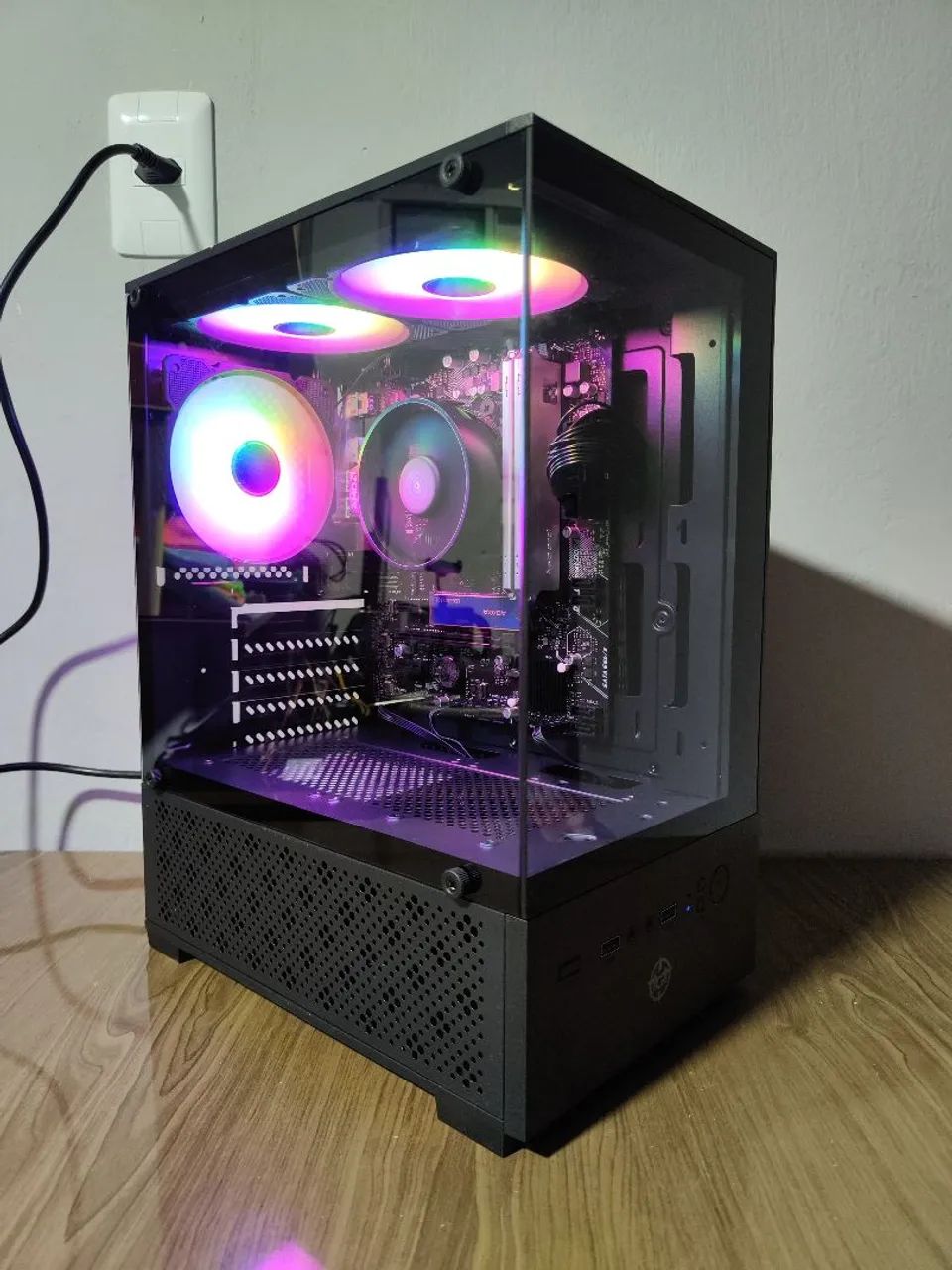 (Novo) Pc Gamer Ryzen 5 5600GT / A520m / 2x8gb 3200mhz / Nvme 1024Gb