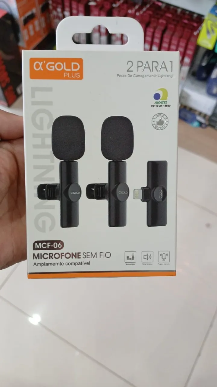 Microfone Sem Fio 2 para 1 MCT-06