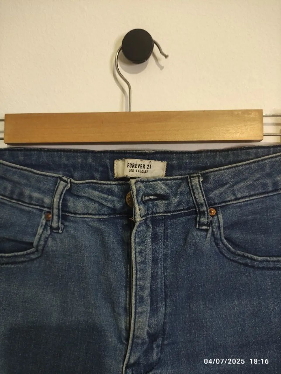 Short Jeans Azul Escuro - Foto 3