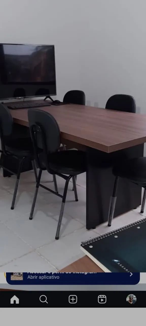 MESAS DE REUNIAO REDONDA E RETANGULAR 40MM CENTERACO * - Foto 5