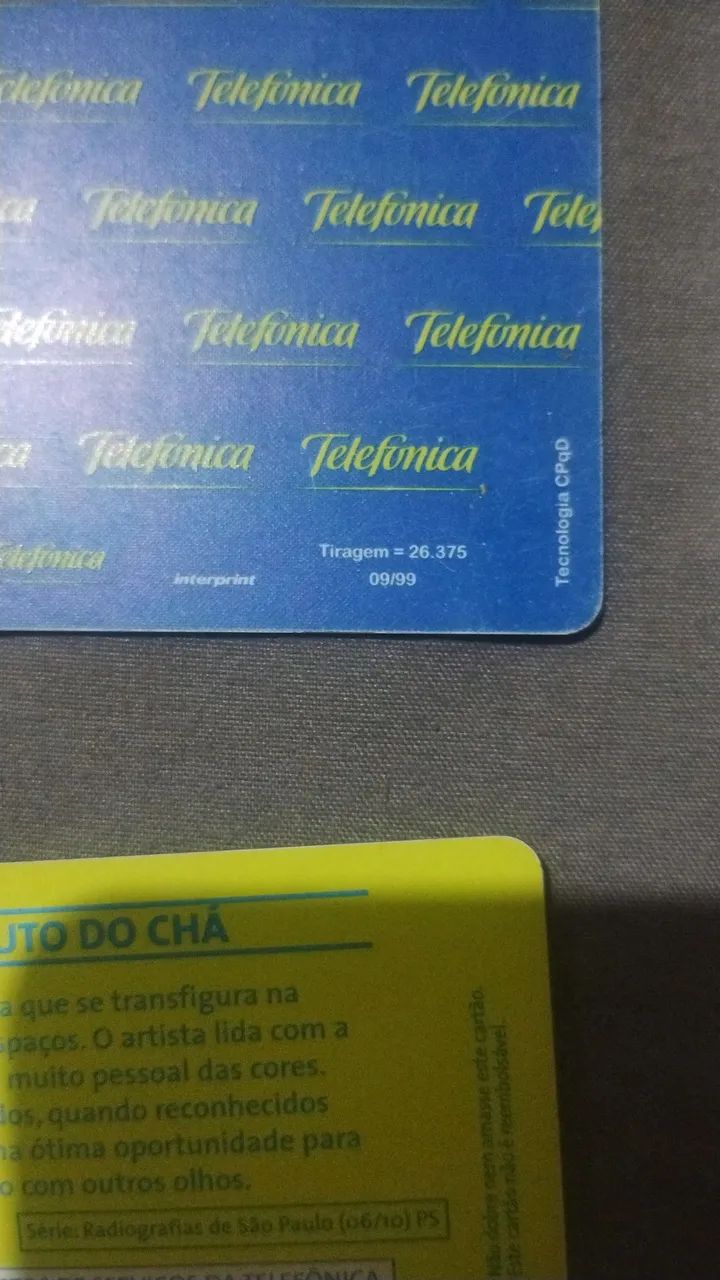 Cartoes telefônicos de tiragem baixa - Foto 4