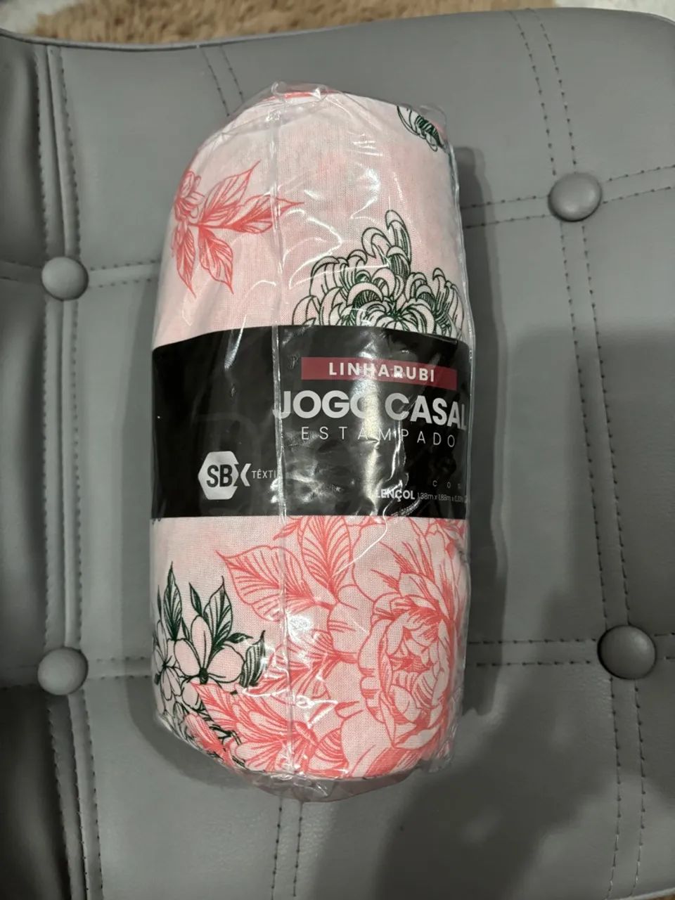 Jogo de lençol casal em malha 3 peças - Foto 2