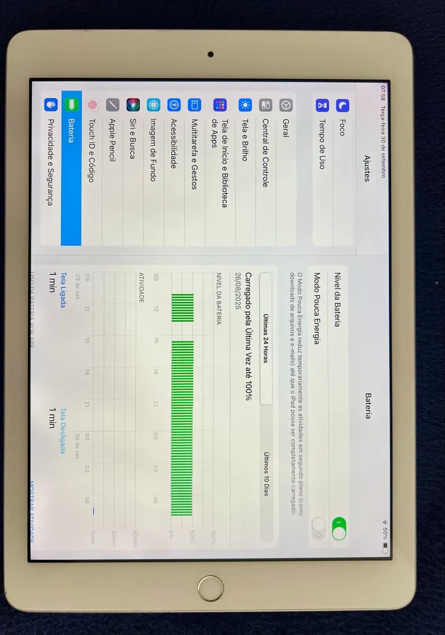 iPad Geração 6 - 128 Gb - Prata - condição ótima  - Foto 6