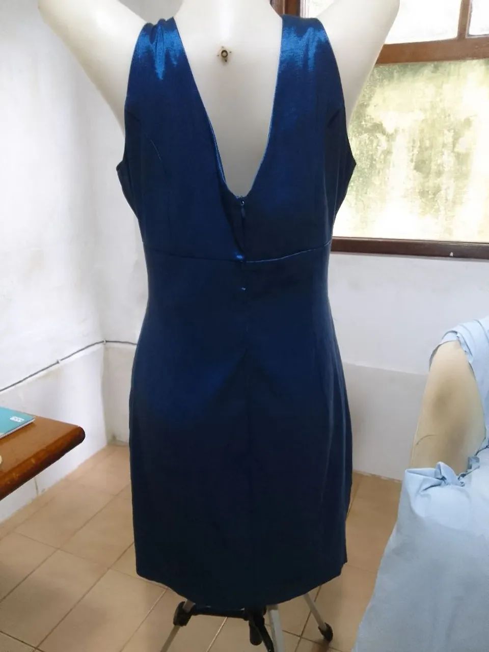 58_ Vestido Azul Elegante - Foto 5