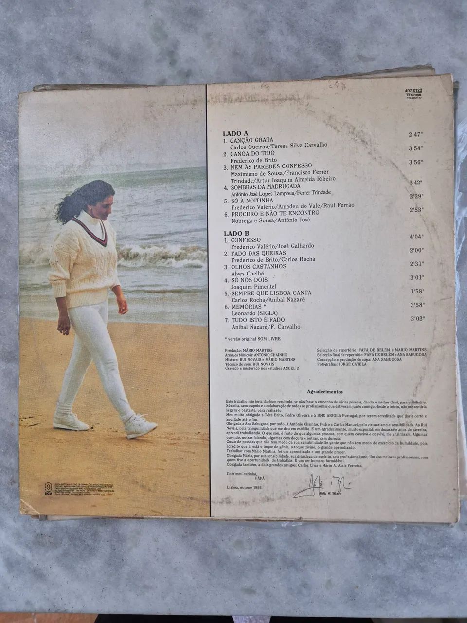 Disco de Vinil Fafá de Belém - Meu Fado - Foto 2