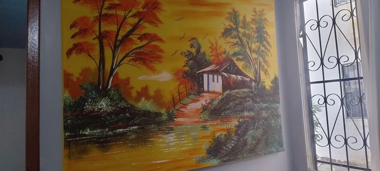 Quadro pintura natureza paisagismo - Foto 2