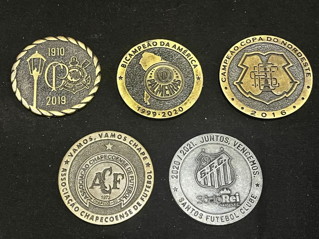 Medalhas de futebol comemorativas 