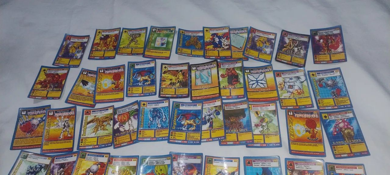 Lote 50 mini cards Digimon  - Foto 2