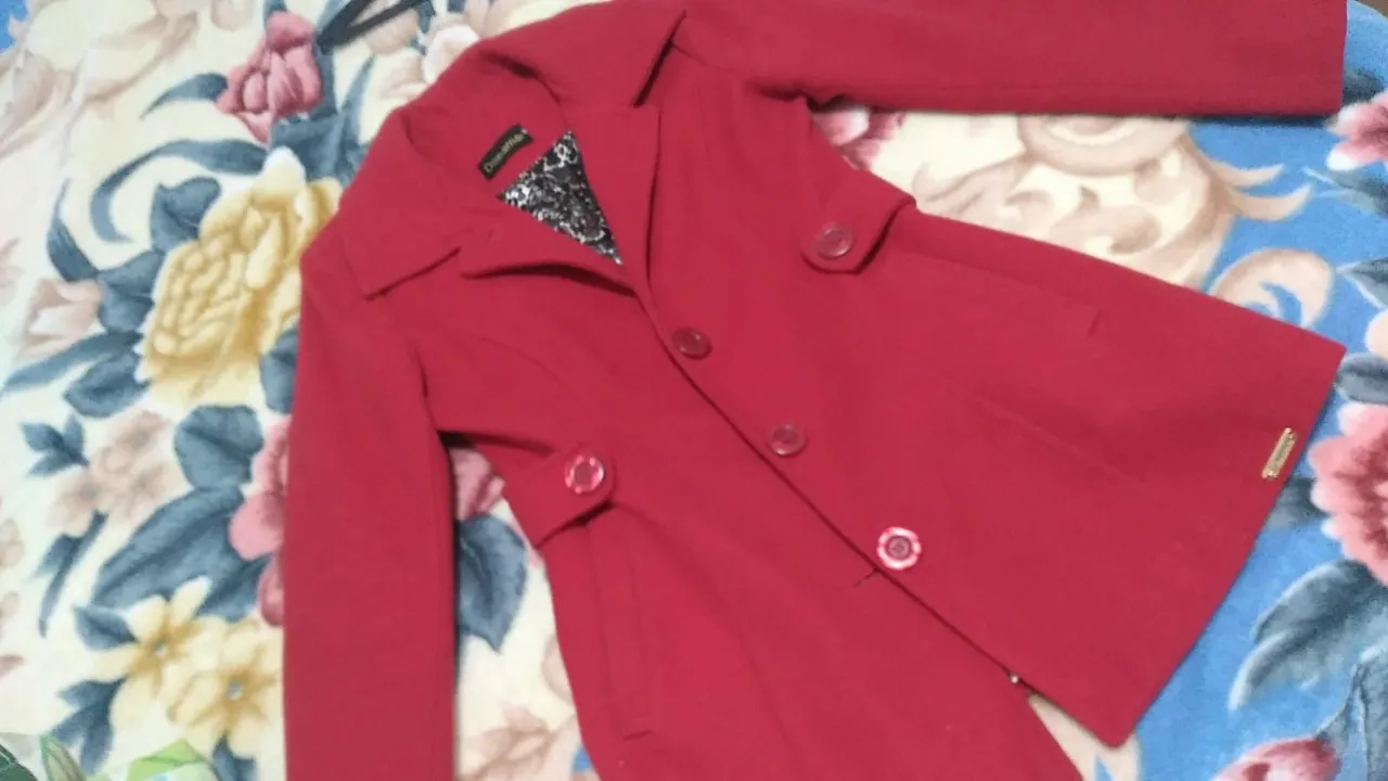 Casaco Lã Feminino Vermelho - Tamanho P