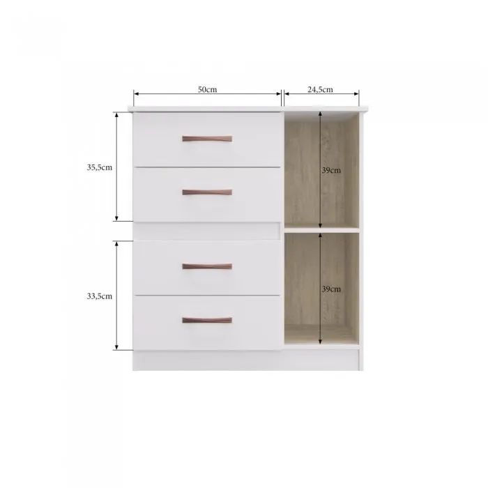Cômoda com Gavetas e Porta - Ótimo Design! L98 - Foto 3