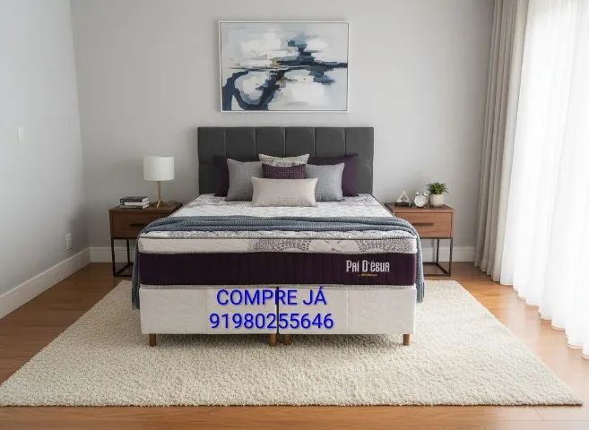 CAMA À PRONTA-ENTREGA NO TAMANHO CASAL E QUEEN