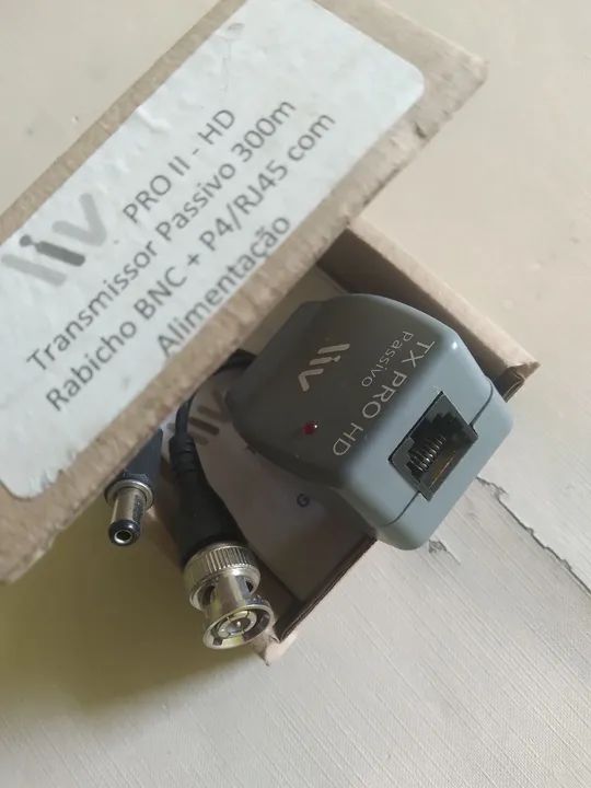  Rabicho e alimentação para câmara de segurança 