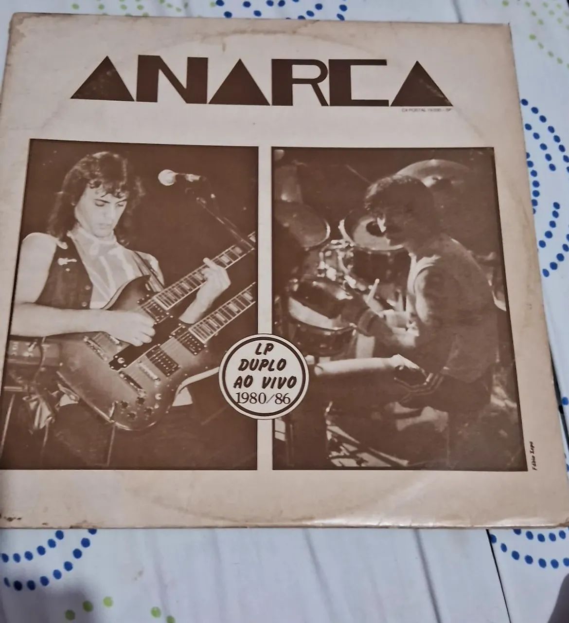 Disco de vinil usado duplo banda Anarca ao vivo